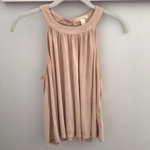 Pink flowy top
